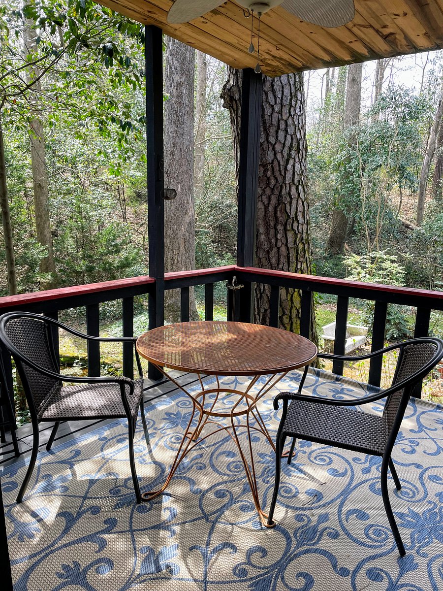 lovely deck to sit and listen to the birds
