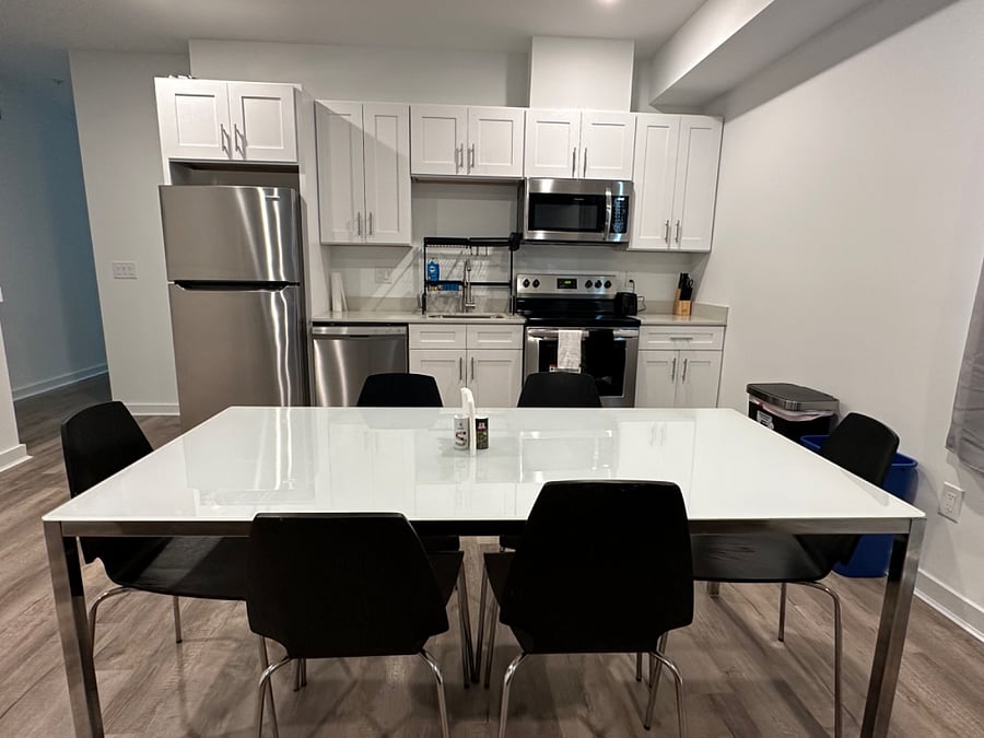 Unit 1 Fully stocked kitchen with all new stainless steel appliances!