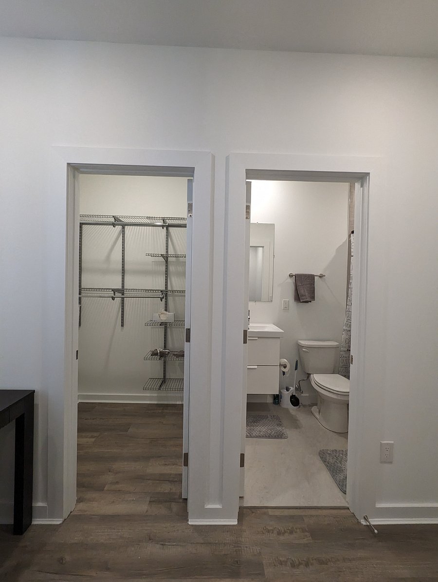 Unit 3 Bedroom 1 closet/en suite bathroom
