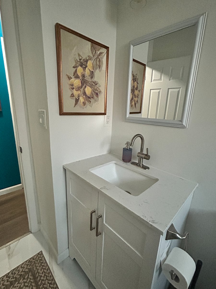 Bathroom Faucet + storage