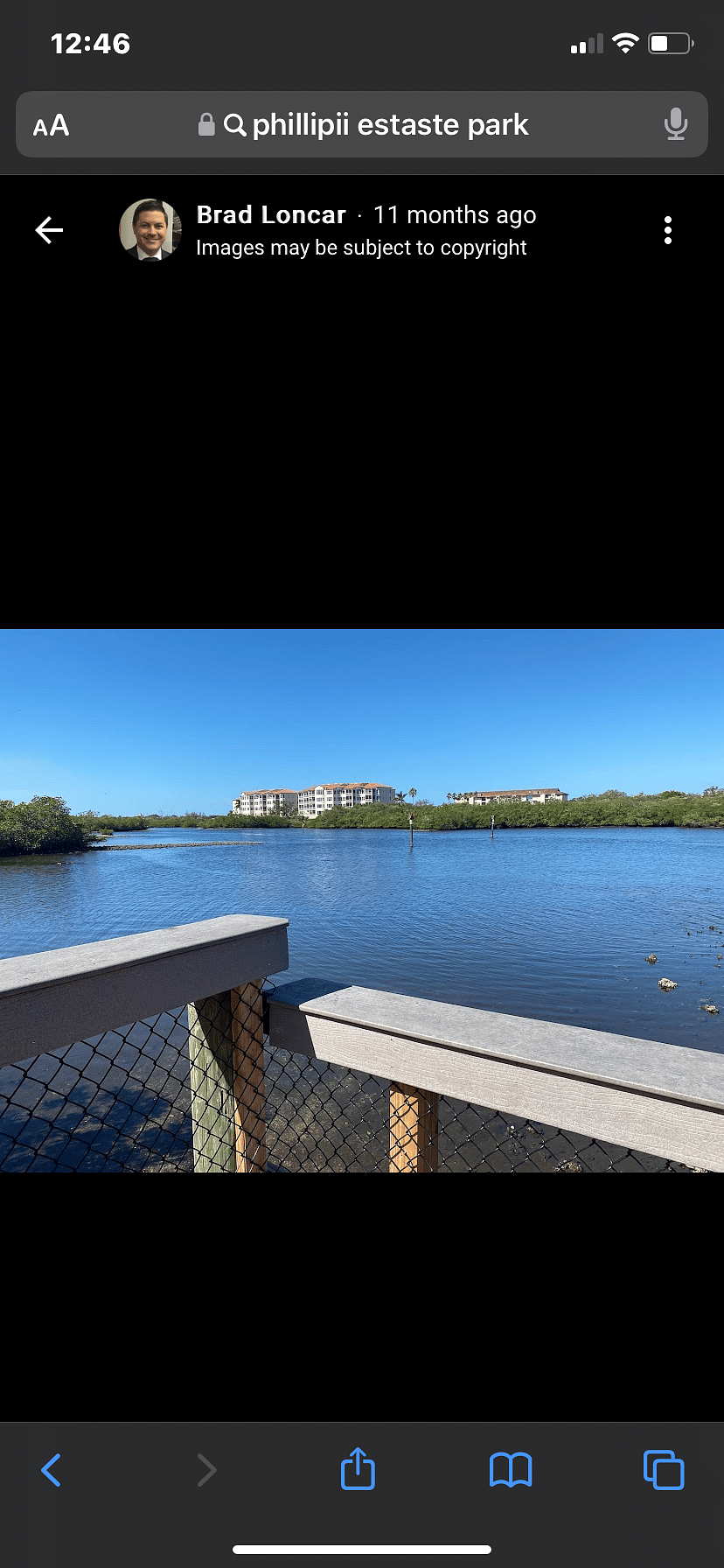 Phillippi state Park. On Sarasota Bay walking distance from the studio. 