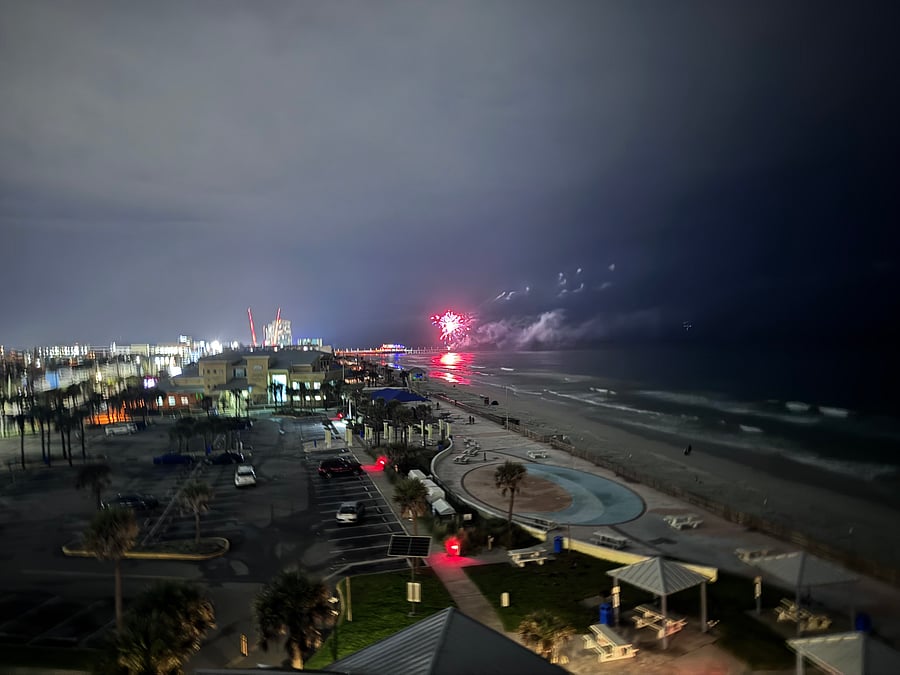 Fireworks at the Pier