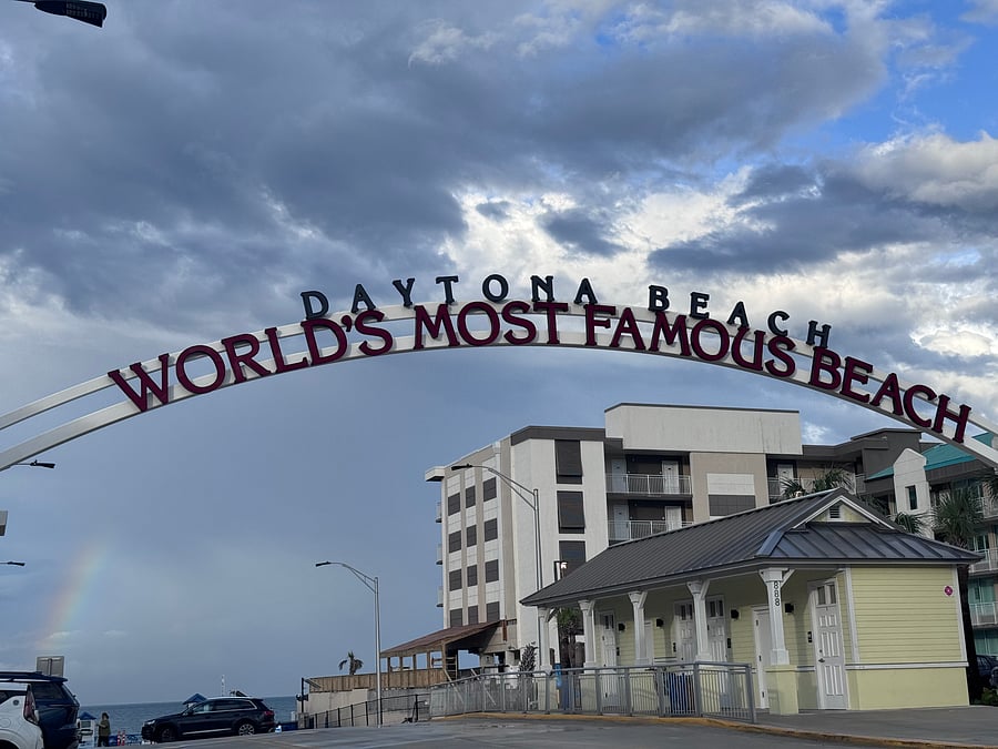 Worlds Most Famous Beach sign just a short walk away