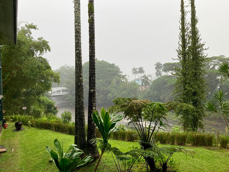 The view from the balcony