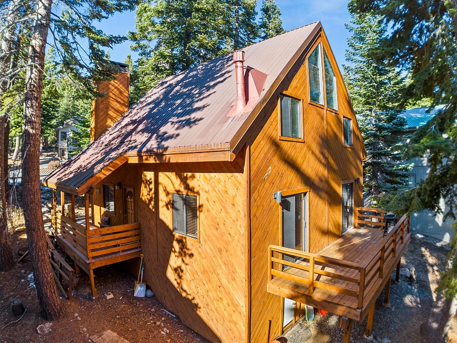 Back deck for enjoying the mountain air