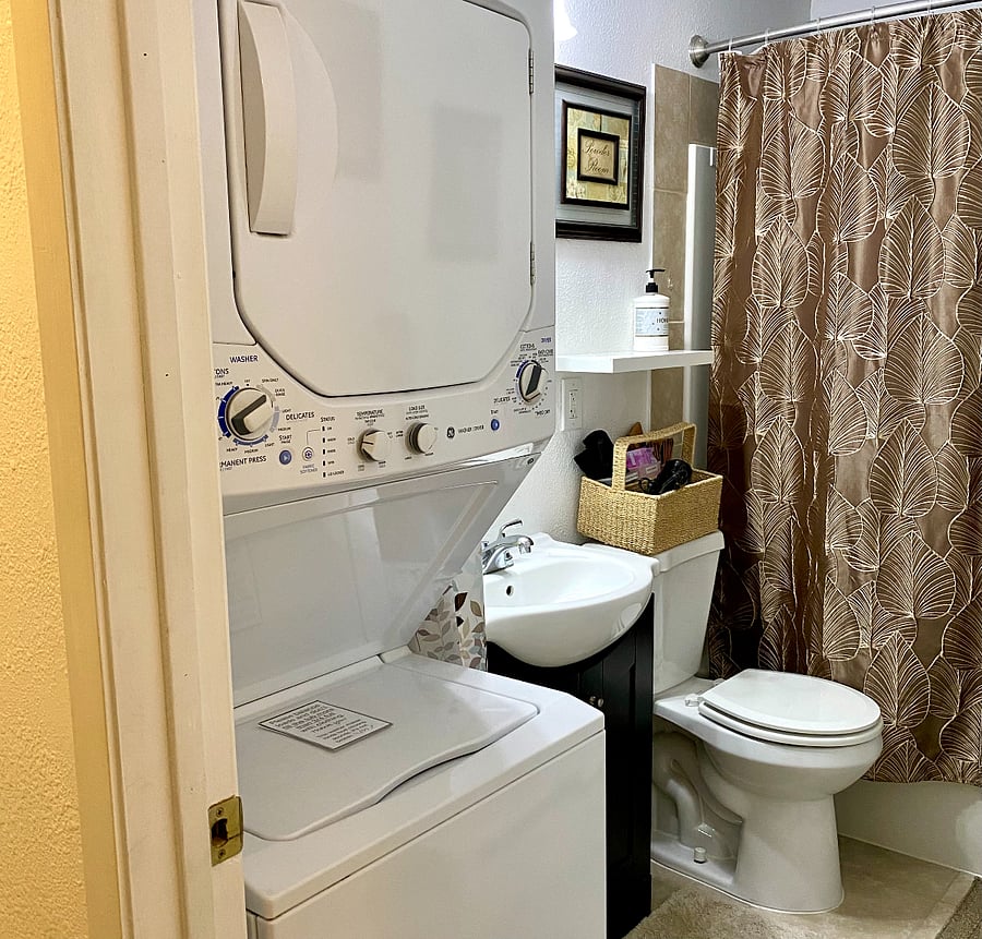 In unit washer/dryer