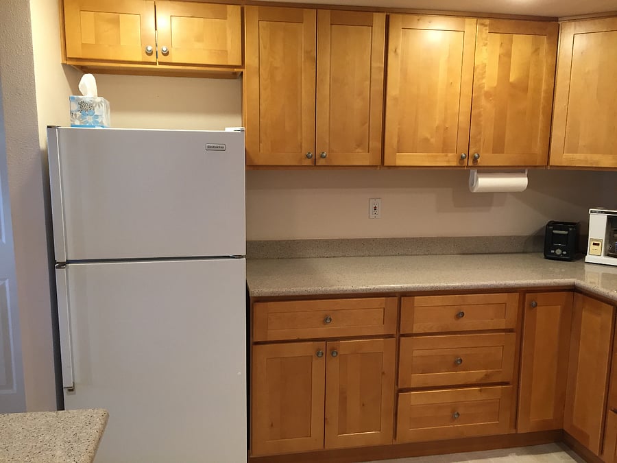 Granite Countertops, abundance of storage cabinets