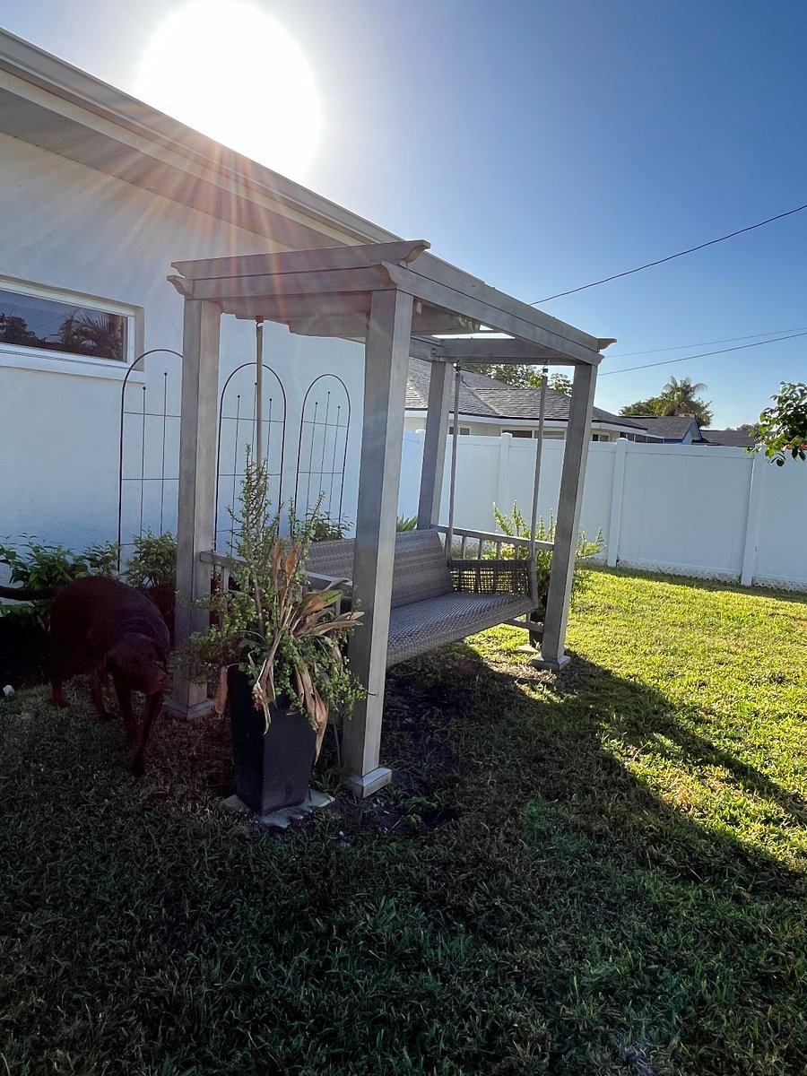 back yard swing