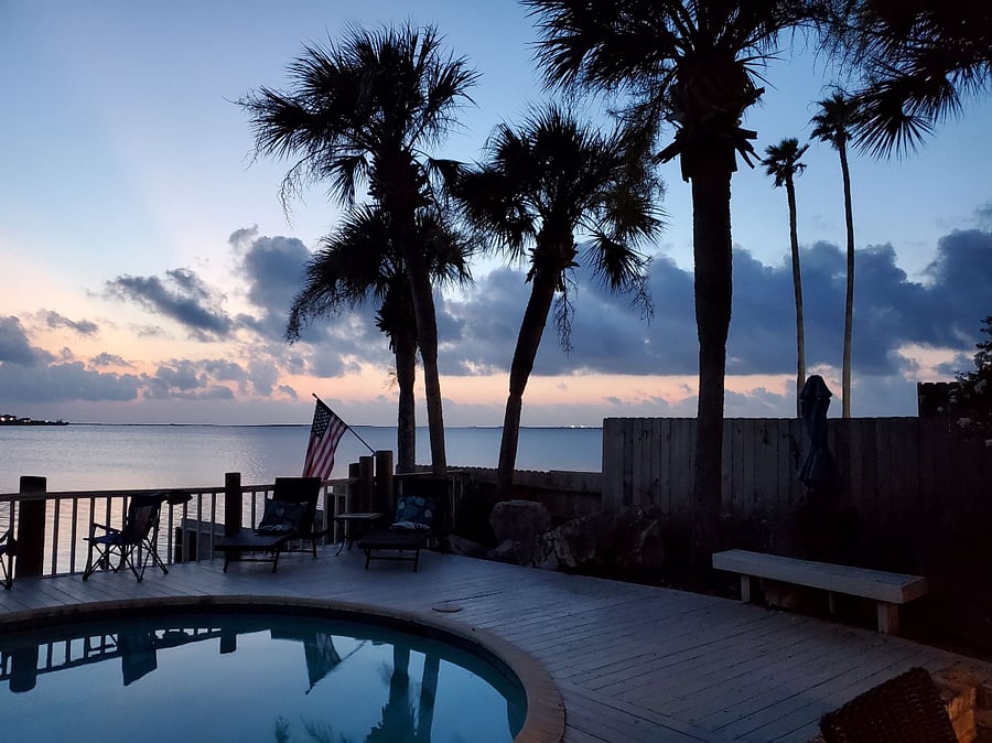 Sunseting off backyard