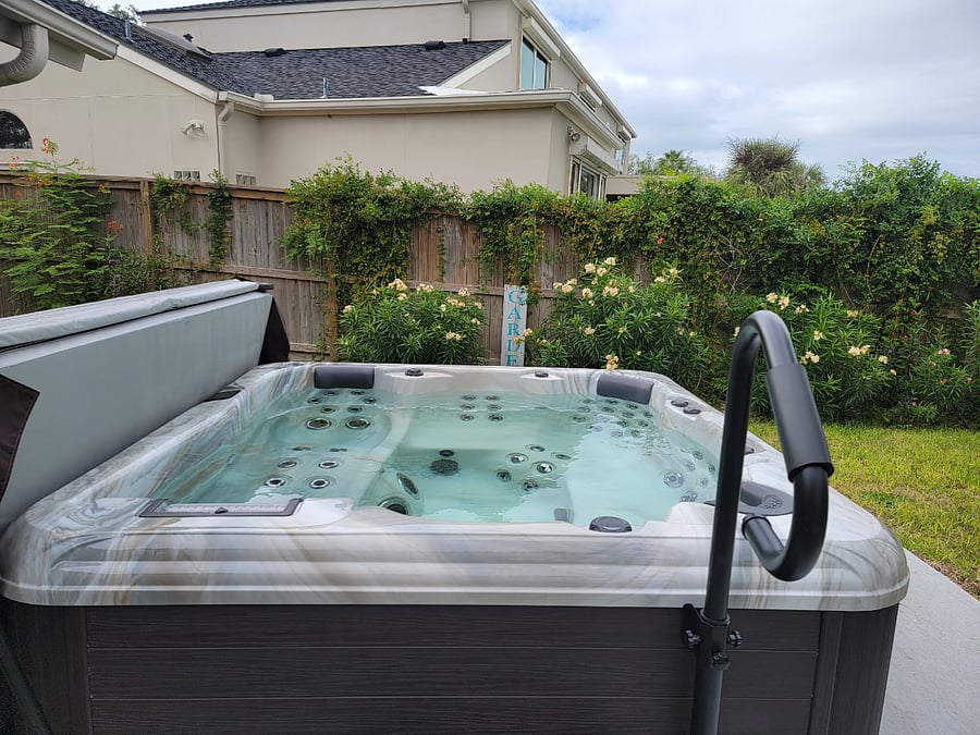 Hot tub to relax in