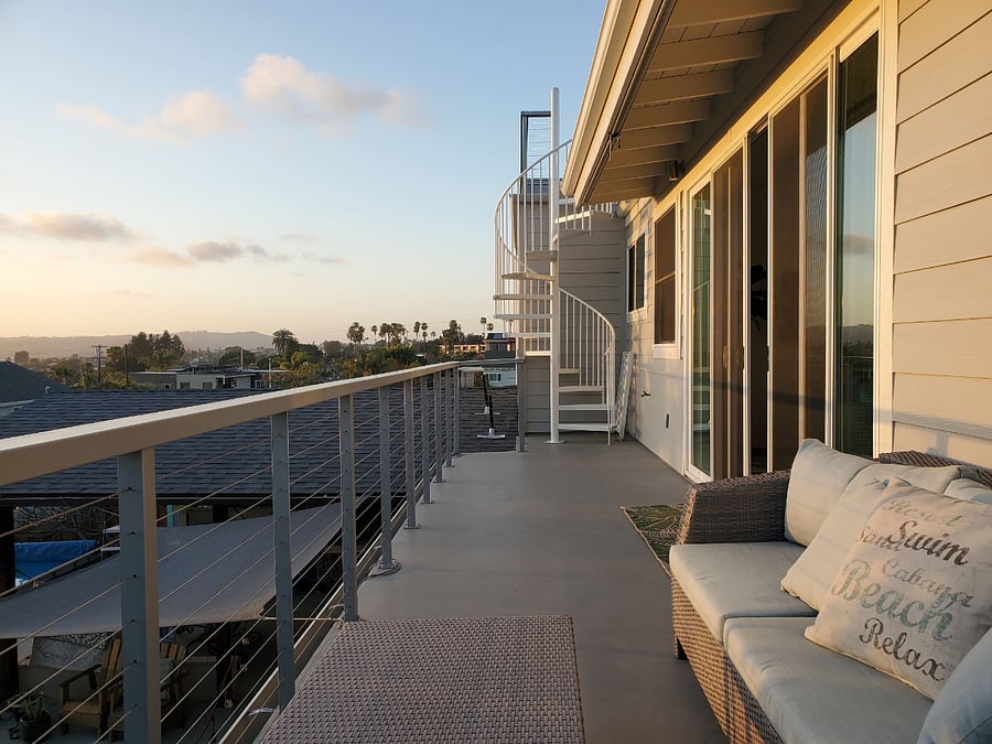 Deck off the living area