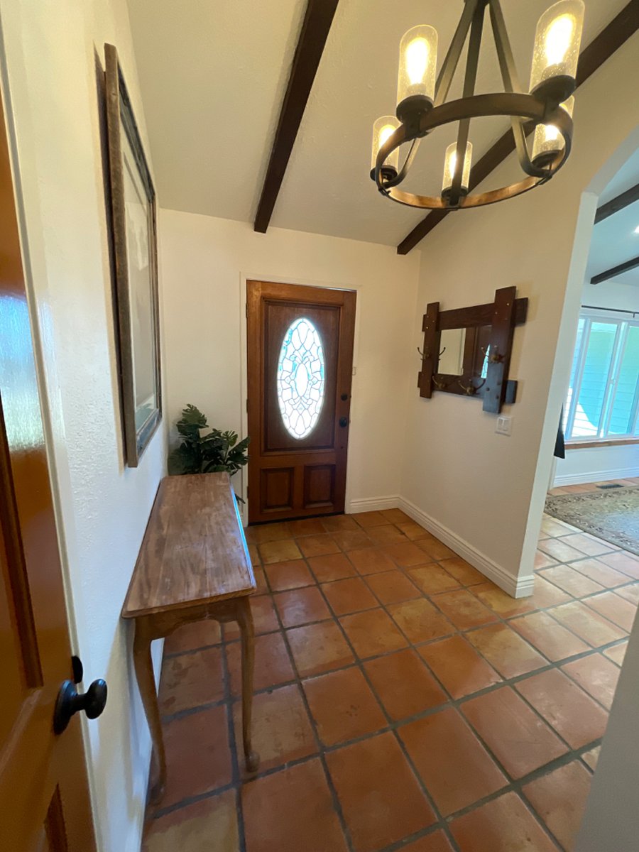 Front entry with coat closet