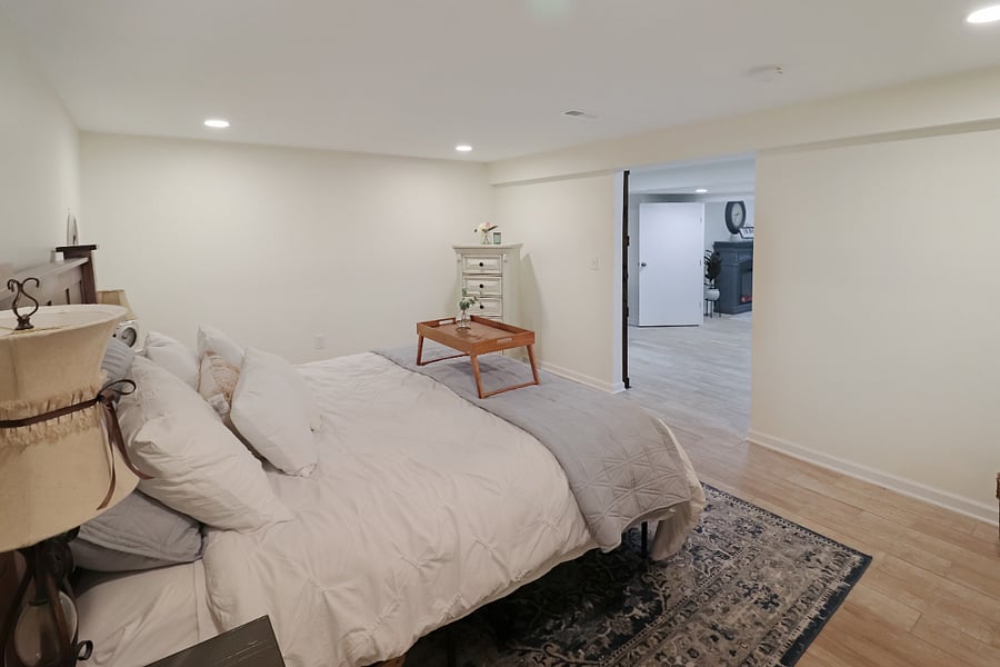 Another bedroom view including a few blank walls ready for your personal touches!