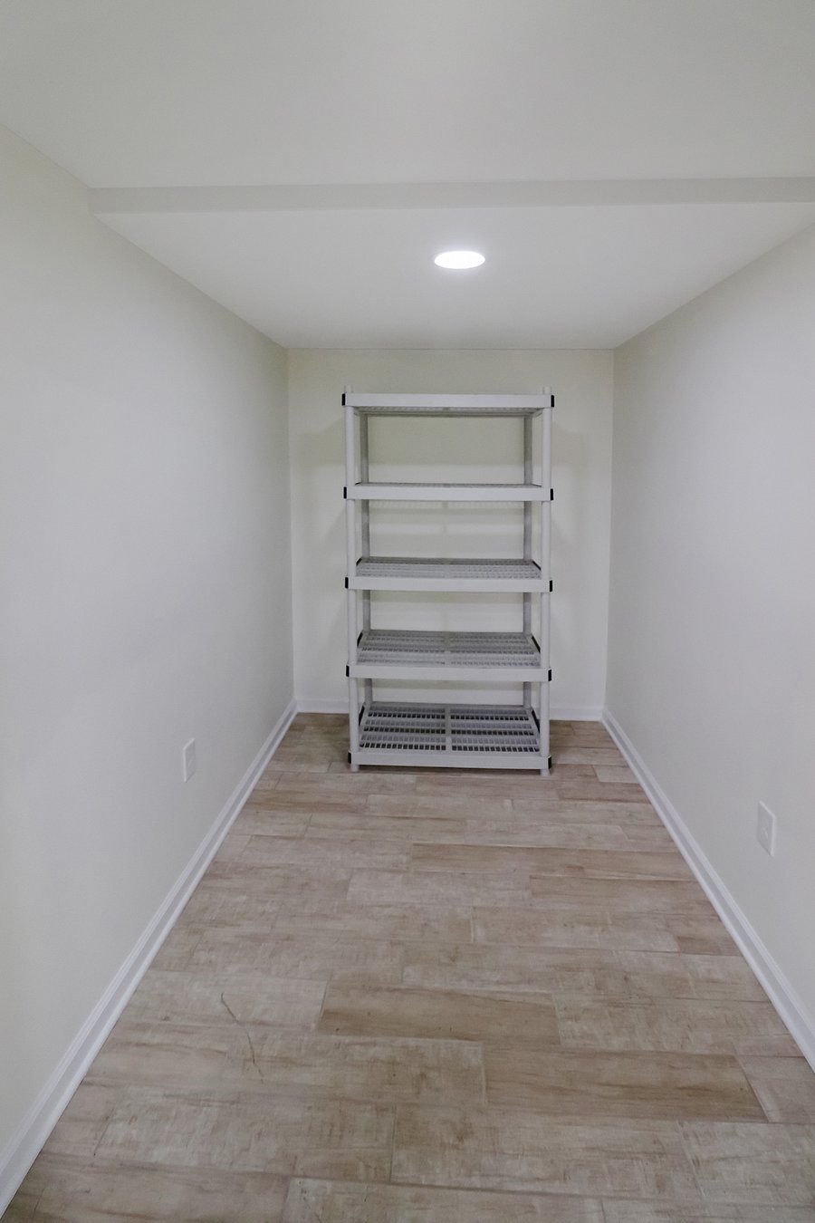 Large walk-in closet near dining area that can be used for storage or as a pantry.
There is also a smaller closet in the bedroom/office area that was not photographed. Come in person to see it and the rest of this beautiful apartment!