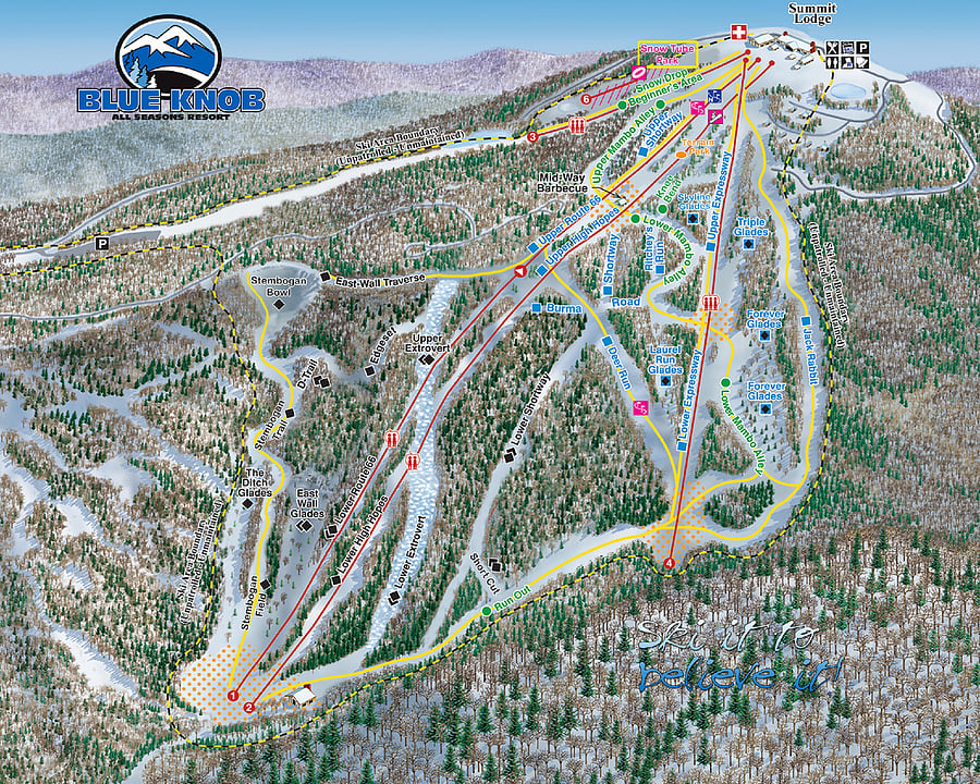 Alpine & Tubing Trail Map (additional cost)