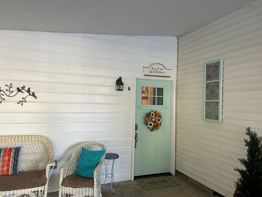 Front door to apartment.