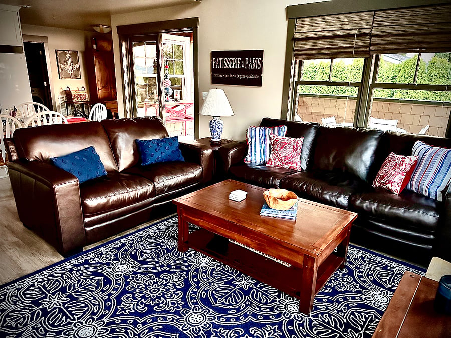 comfortable leather couches