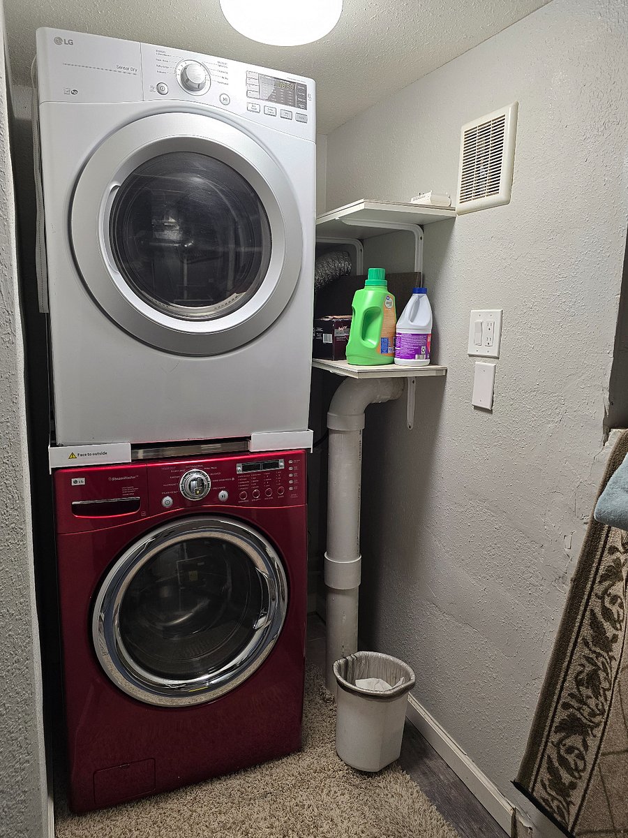 private full-size washer and dryer in-unit