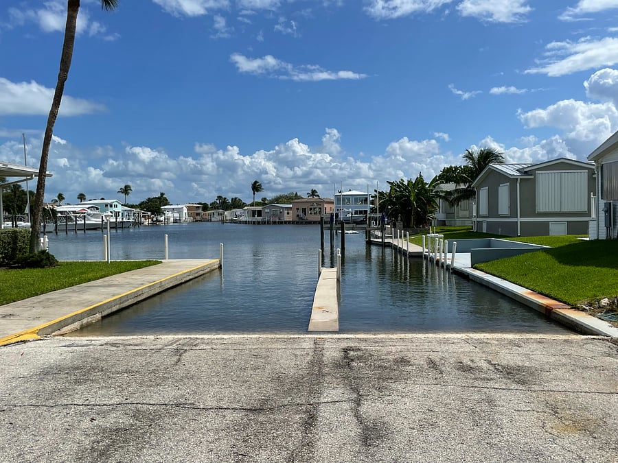 Boat Ramp Next To Clubhouse