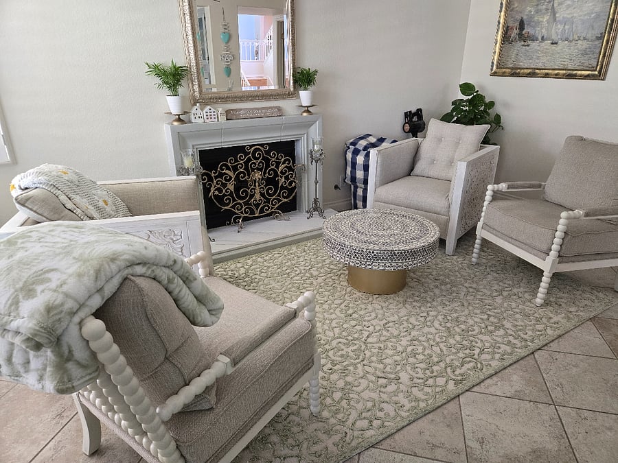 Den with Fireplace