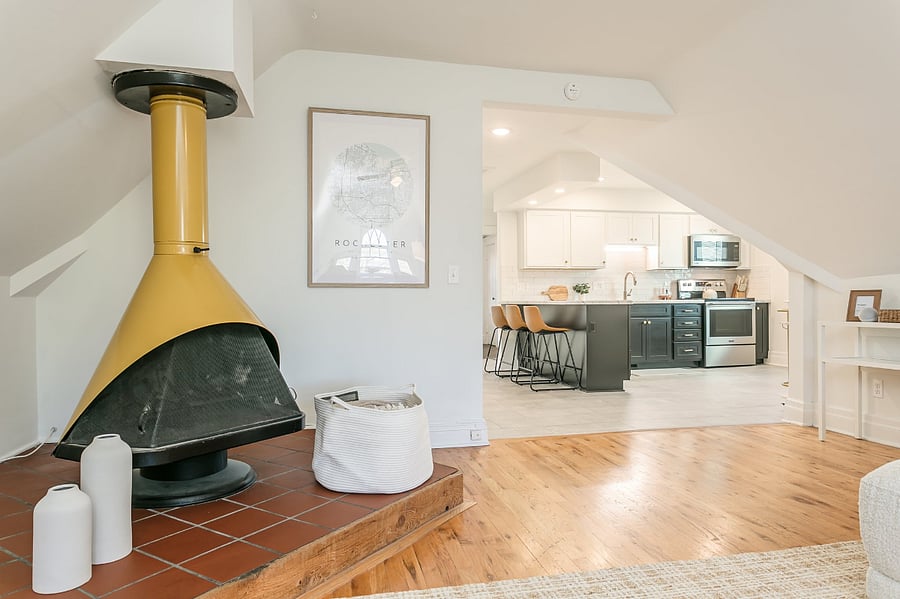Fireplace is decorative only (non-working)