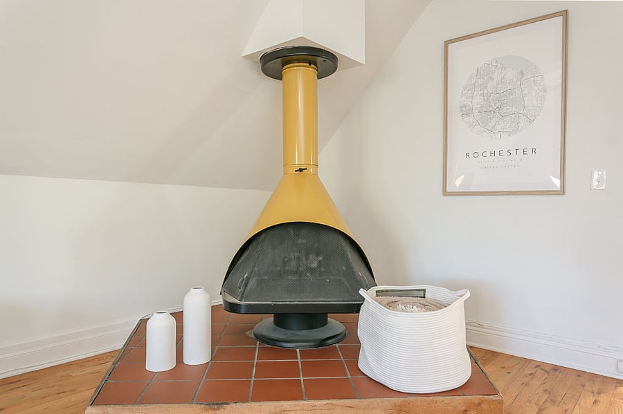 Fireplace is decorative only (non-working)