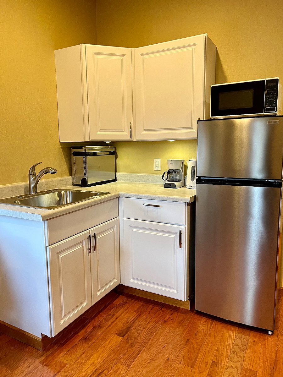 Fully stocked kitchen including induction hot plate, 8 in 1 Ninja Foodi Digital Air Fryer convection oven.