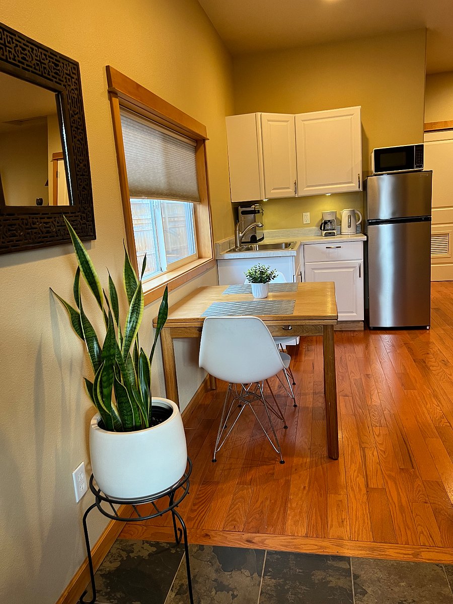 View of dining area/kitchen from the mudroom.