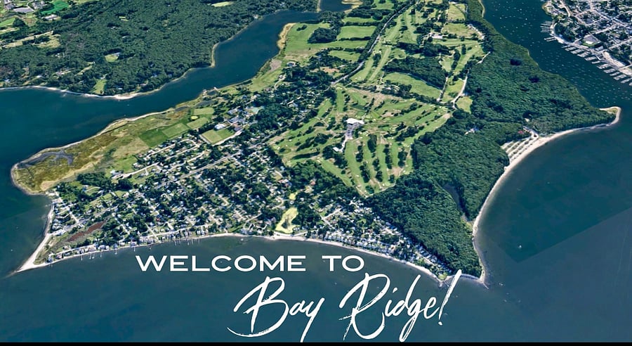 The community is at the end of a peninsula