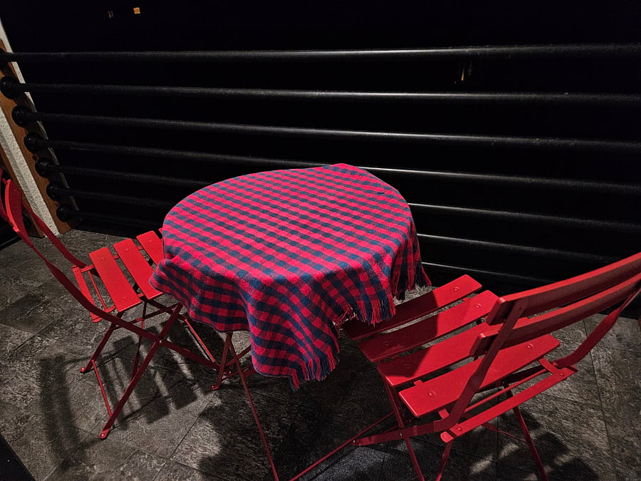 Enjoy your coffee or tea in the balcony!