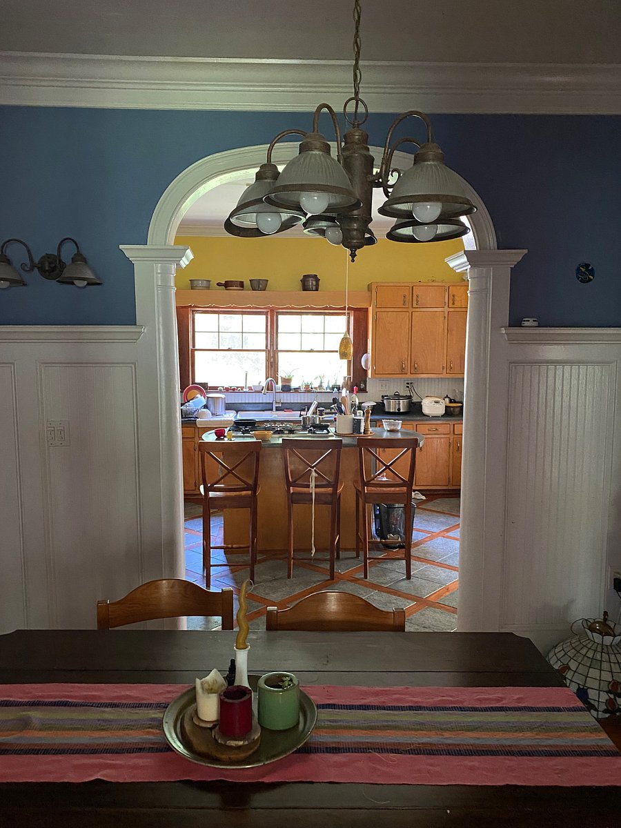 The kitchen, seen from the dining room.
