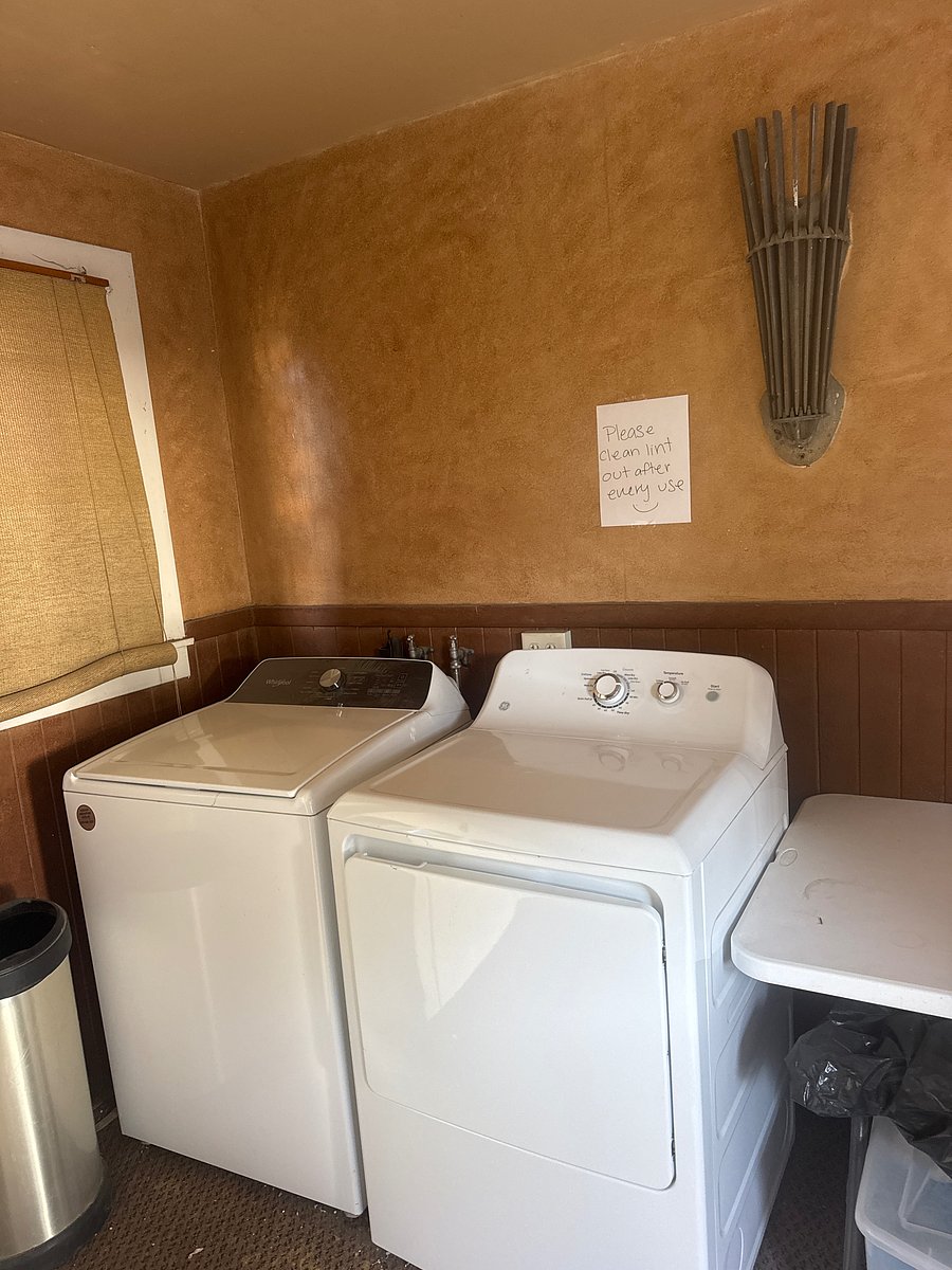Shared laundry room on the property