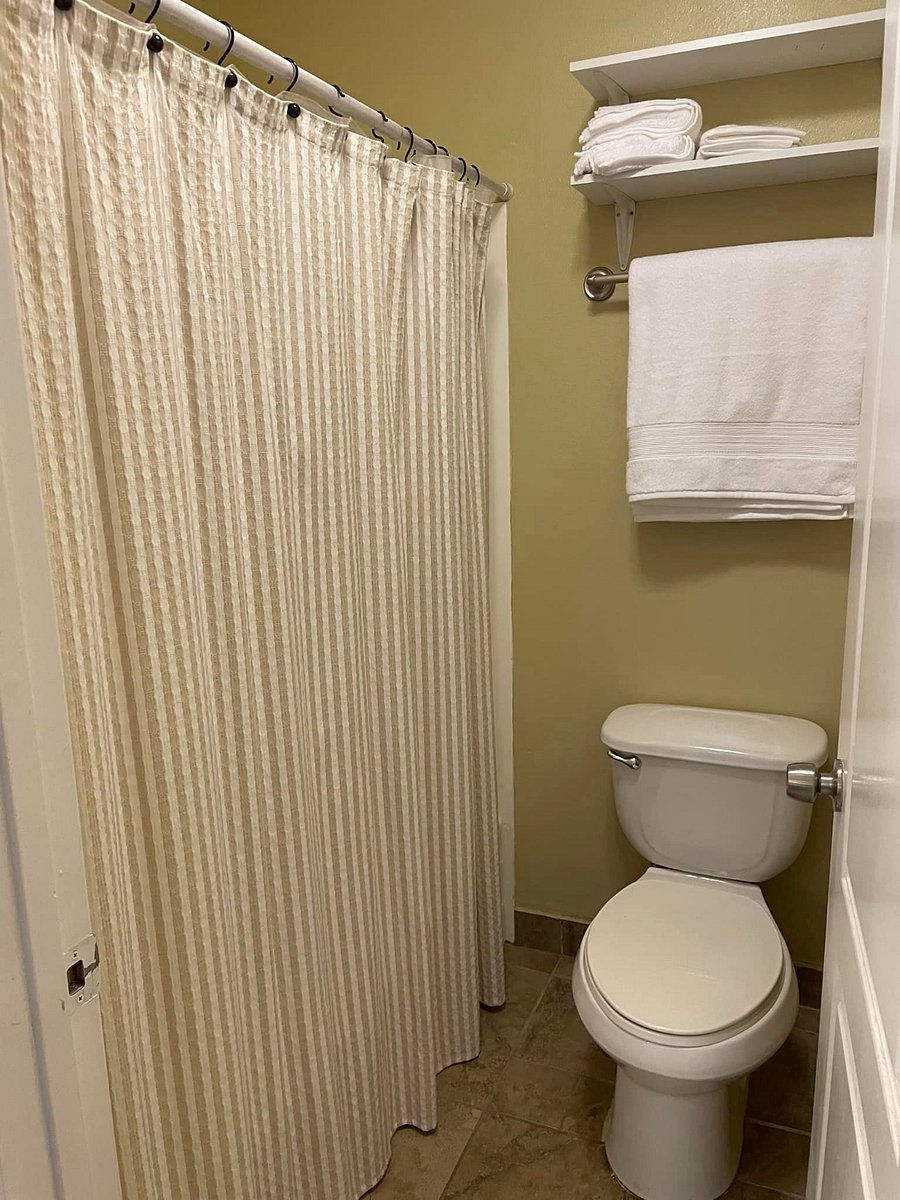 bathroom 2 toilet/shower/tub area