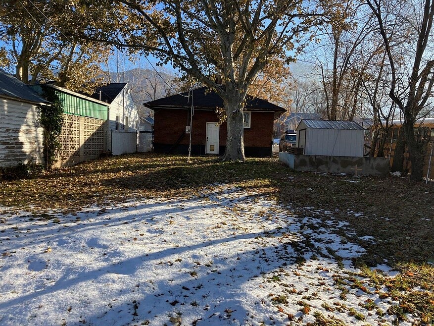 Shared fenced backyard
