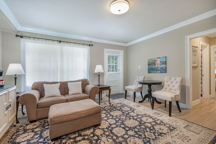 Great room with exterior entrance