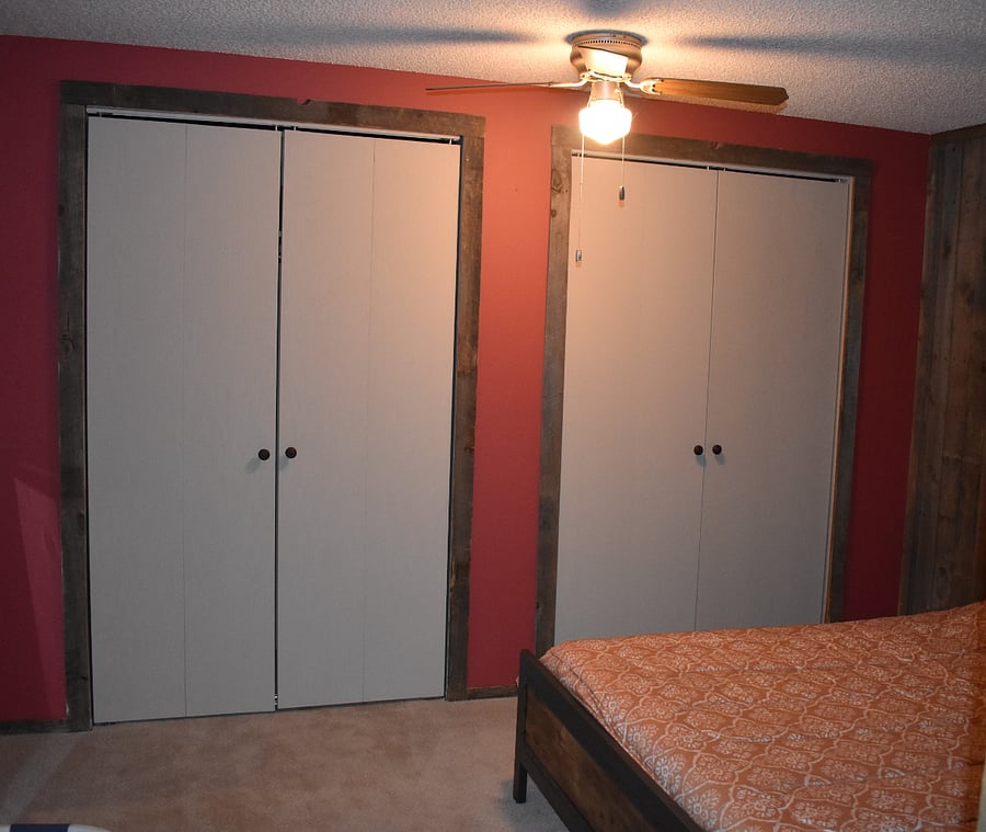 Downstairs bedroom 3 closets