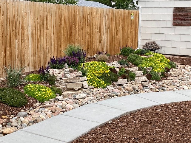 Backyard landscaping