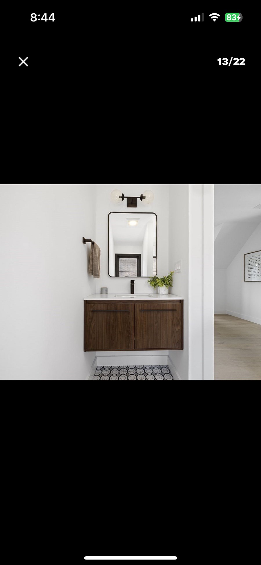 interior of bathroom 