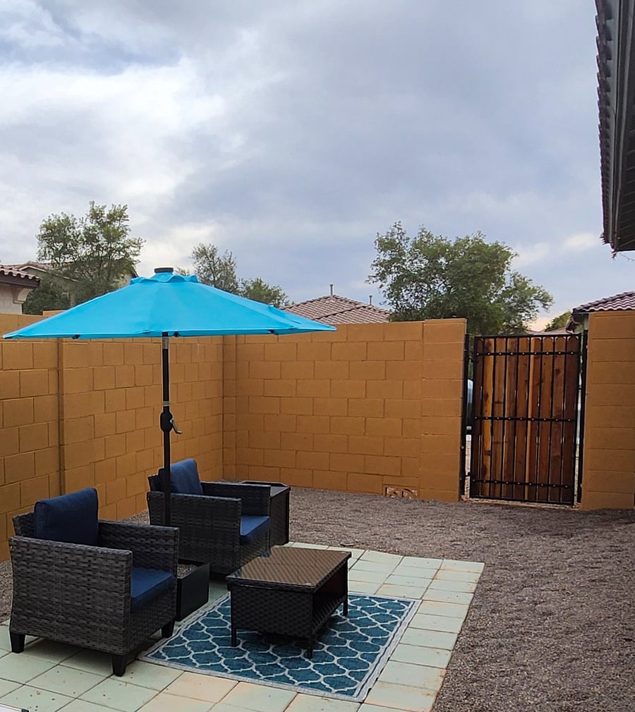Private patio