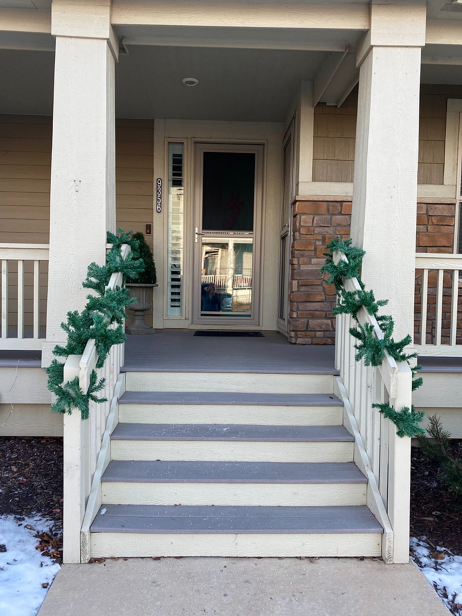 Stairs to reach apartment from street.
