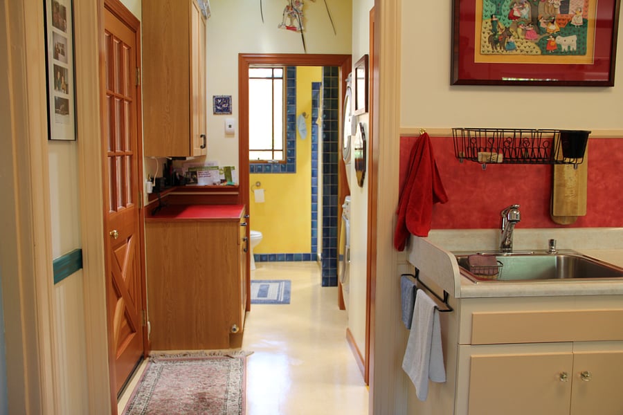 From kitchen to half and full bath