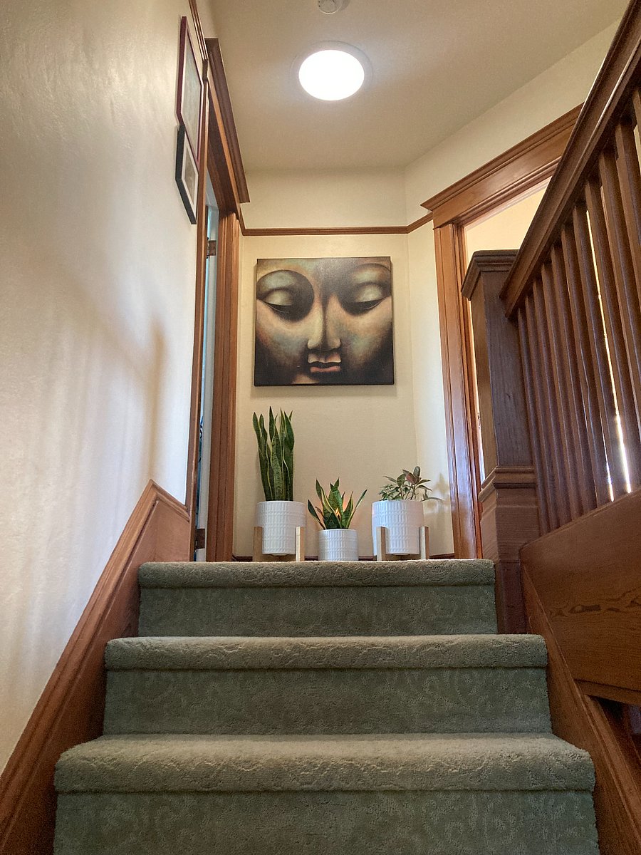 Stairs to the second floor and bedrooms.