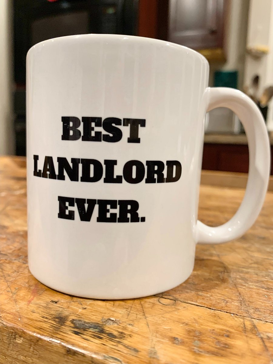 A gift from a previous tenant says it all! (We think you'll agree. ;) )