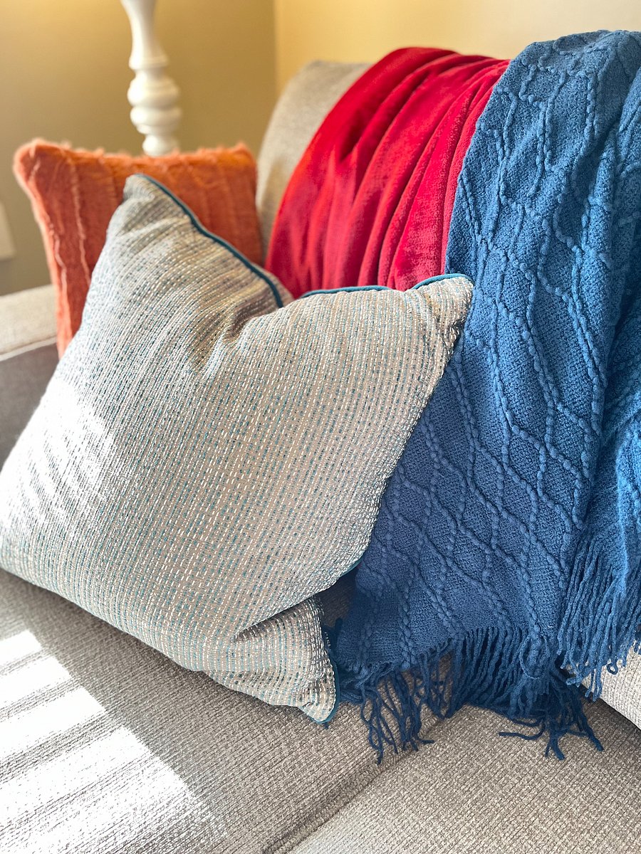 Perfect couch extras for lounging or napping!