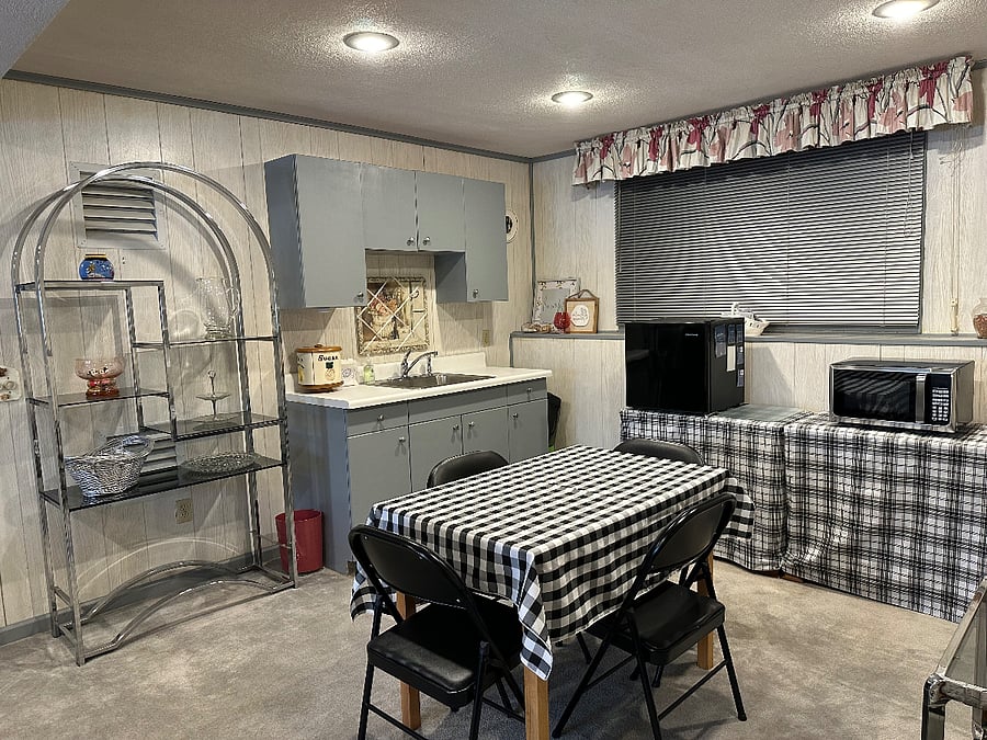 Lower level kitchenette area