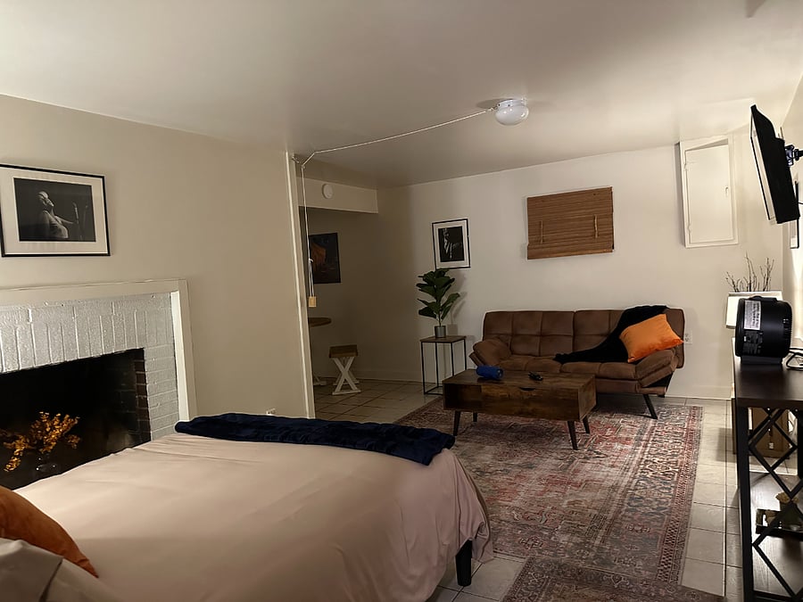Adjustable Bamboo blinds to shade or unshade room