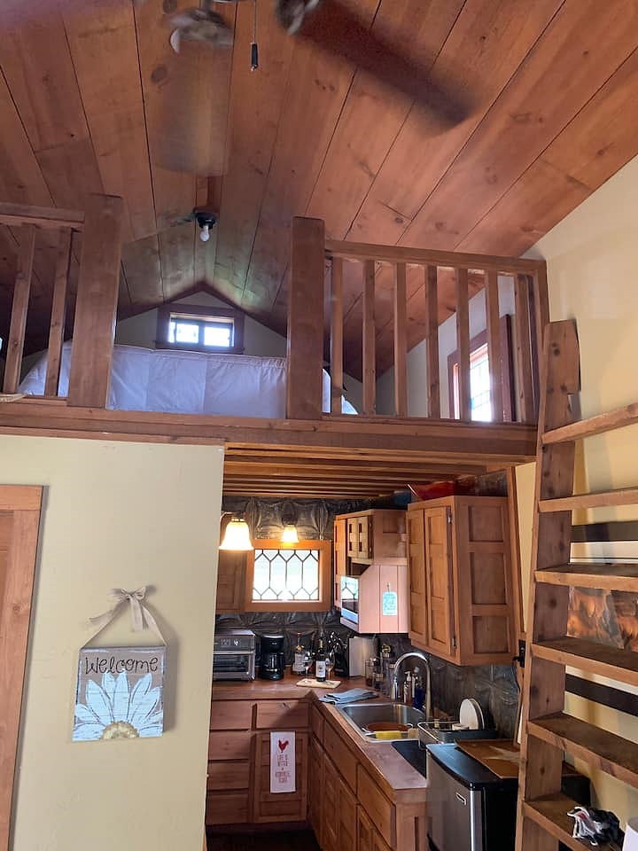 Loft Bedroom - must be able to climb the ladder to get to the loft
