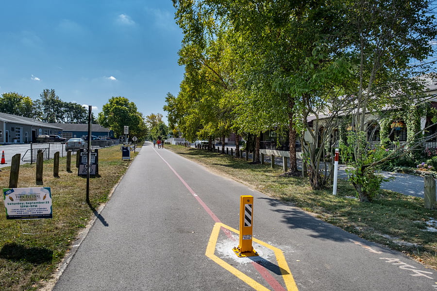 walk to the Monon multi path trail