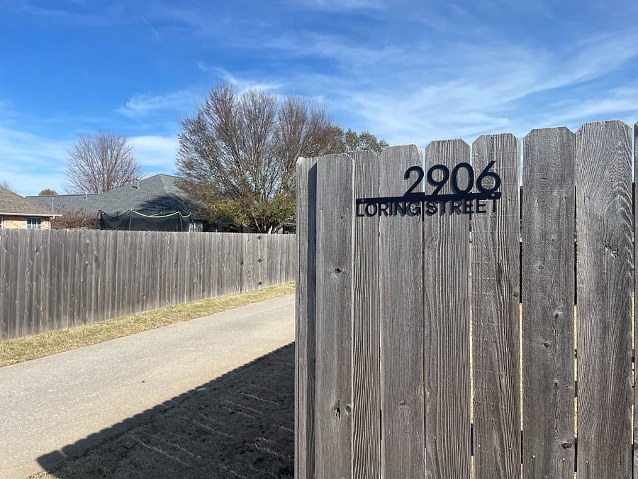 Alley driveway entrance