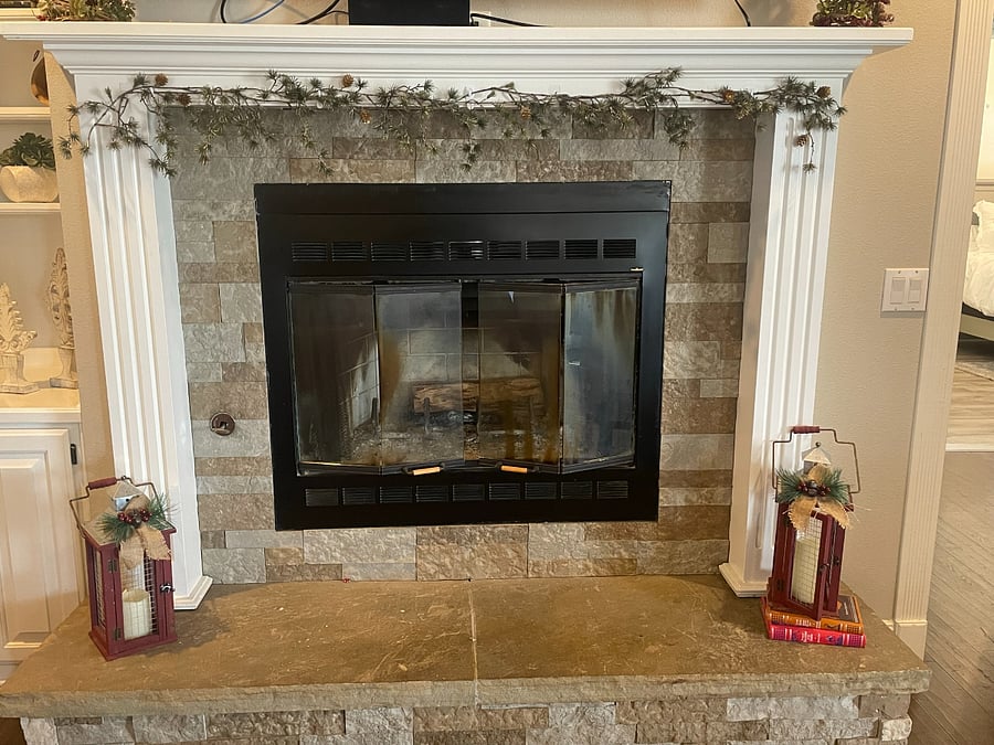 Wood burning fireplace (free wood!)